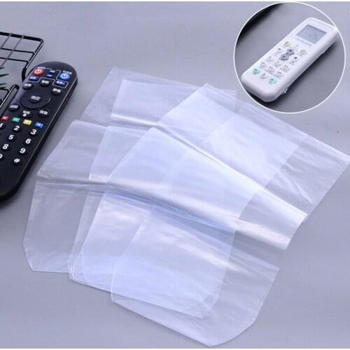 5pcs Plastic Remote Control Cover Heat Shrinkable Film Thermoplastic Waterproof Dustproof TV Air Conditioner Remote Control Case