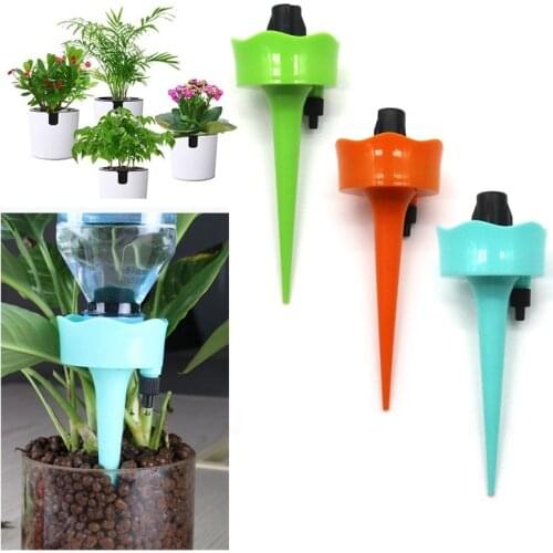 3Pcs/lot Automatic Drip Irrigation Tool Spikes Flower Plant Garden Supplies Indoor Household Waterers Bottle Drip Irrigation