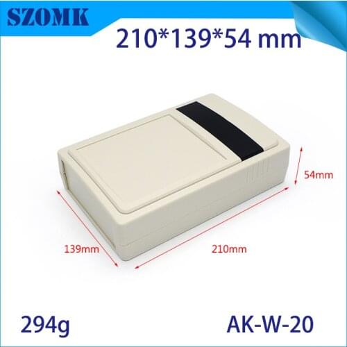 One piece szomk High quality abs material white color plastic wall mount electronics equipment 210*139*54mm
