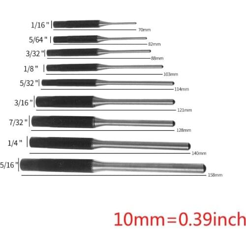 9 Pcs/Set Hunting Remover Pin Punch Removal Tools Tackle For AR15 M4 M16 For Glock Professional Punches Roll Knurling K9FA