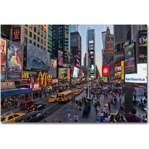 New York Cityscape Times Square Wall Picture Posters and Prints Canvas Art paintings For Living Room Decor