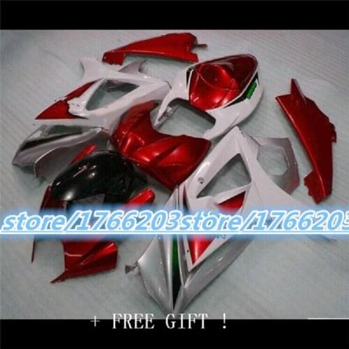 ABS Injection fairing kit for SUZUKI GSXR1000 body kits GSXR 1000 2007-2008 GSXR1000 07-08 red white black Fairing Bodywork