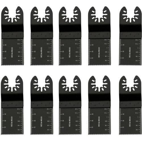 10Pcs Oscillating Saw Blade Rotary Cutting 35mm High Carbon Steel Multi Tool For Wood PVC Pipe Soft Metal Cut