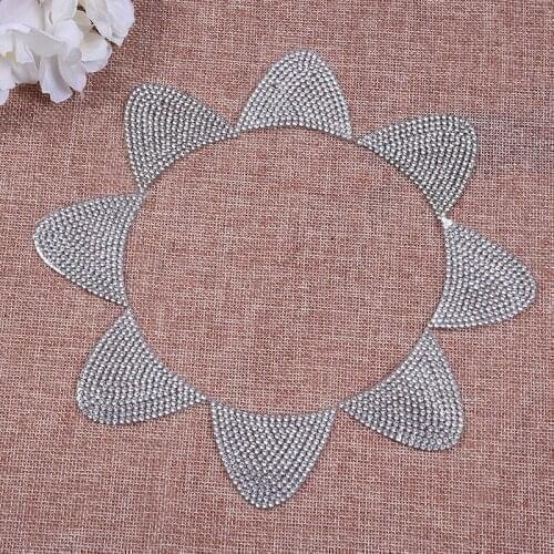 Headwear Rhinestone Iron on Transfer Patch Clothing Hat Shoes Bag DIY Sticker Clothes Cross Rhinestone Applique Accessories F