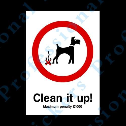 Funny DOG FOULING - CLEAN SIGNS & STICKERS ALL SIZES! ALL MATERIALS! FREE P+P Motorcycle Vinyl stickers for car Motos