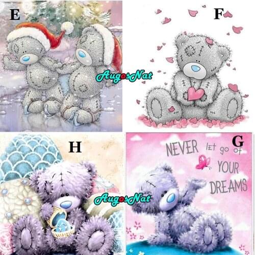 Bear diamond painting full cartoon diamand embroidery animal crystal picture love daimond mosaic wedding craft gemstone sticker