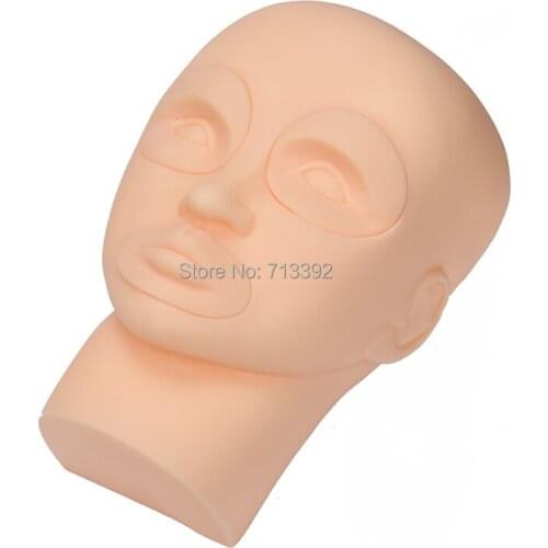 Promotional Permanent Makeup Tattoo Eye Lip 3D Silicone Practice Skin Mannequin Head Training