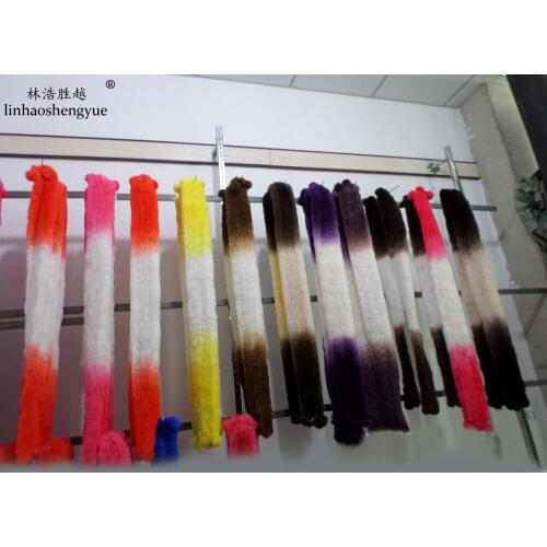 Linhaoshengyue All Sorts of Color Senior Rabbit Fur Scarf