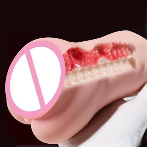 Silicone Flesh Ass Realistic Vagina Anus Pocket Pussy Toy Dual Channel Big Ass Masturbator Sex Toys for Men Adult Sex Products