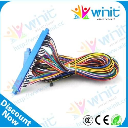 Red board steel adjustable wire harness wire cable harness for 7 in 1 and 9 in 1 games fog light cable harness