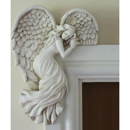 Door Frame Decoration Simulation Action Posture Resin Crafts Furniture Wall Cabinet Door Decor Crafts Yard & Garden Decor LBS