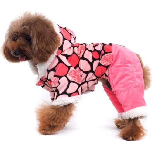 Winter Dog Clothes Jumpsuit Chihuahua Yorkshire Puppy Clothing Small Dog Costumes Garment Pomeranian Schnauzer Pug Pet Outfit