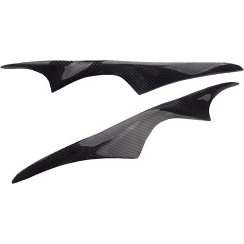 1Pair Carbon Fiber Headlight Lamp Eyebrow Eyelid Cover Trim Sticker Fit for Toyota Corolla 2003-2005 2006 2007 2008