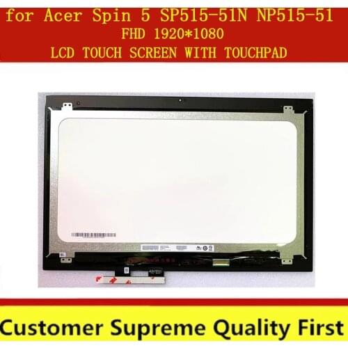 15.6" For ACER SP515 51N Nitro 5 Spin series For ACER N17W1 5 Spin SP515-51N SP515-51N-88AR LCD Display Touch Screen Matrix FHD