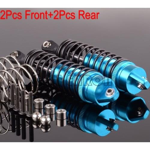 4Pc 1:10 Aluminum Front 72-90MM Rear 80-102MM Oil Damper Shock Absorber For RC Car Crawler Parts 1/10 Traxxas Slash 4x4 Stampede