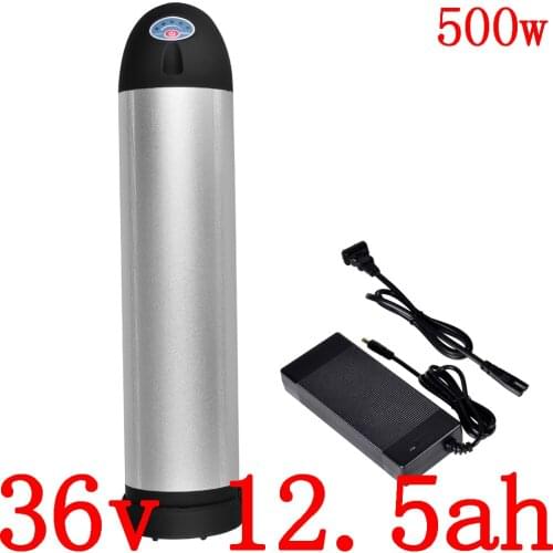 EU US No tax 36V 500W ebike battery 36V lithium battery pack 36v 10ah 12.5ah 13ah 15ah electric scooter battery with 2A charger