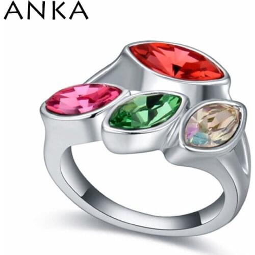 White Wedding Ring Crystals from Austria Crystal Simple Band Rings Women Accessories Hot Jewelry For Marriage #111038