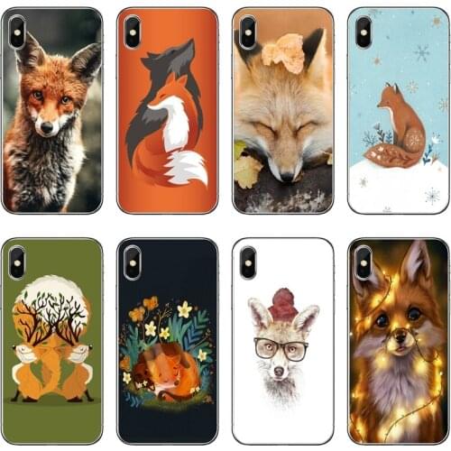 Accessories Cover Case Cute Animal Fox For Xiaomi Mi 11 Note 10 10T 9 9T 8 Pro A2 Lite A3 A1 Poco F1 F2 M3 X3 NFC
