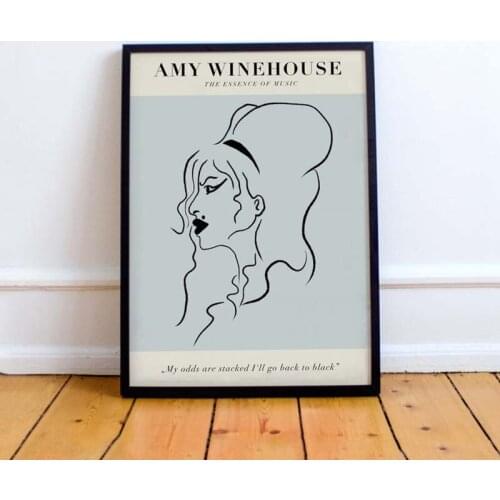 Girl Room Decor Abstract Wall Art Modern Fashion Female Posters and Prints Living Room Frameless Painting On Loft Picture