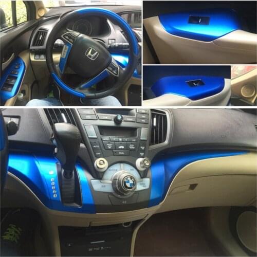 For Honda Odyssey 2009-2014 Interior Central Control Panel Door Handle 3D/5DCarbon Fiber Stickers Decal Car styling Cutted Vinyl