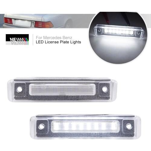 2x SMD White Canbus Led License Plate Lights For Benz SL-Class R129 1989-2001 For E-Class S124 1985-1996