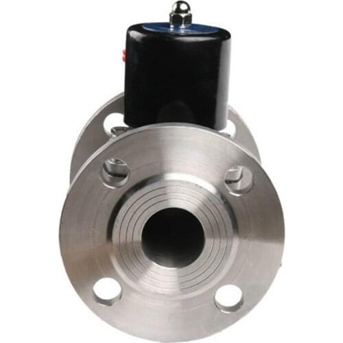 2 way stainless steel flange solenoid valve normally closed solenoid valve DN40 AC220V DC24V water valve air valve oil valve