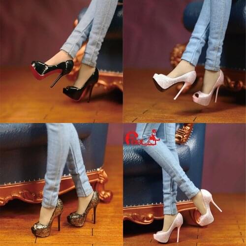 Feeltoys 1/6 Scale FT021 Trendy Sexy Fish Mouth High Heels Shoes Model for 12 Inches Tbl Ph Female Action Figures Accessory
