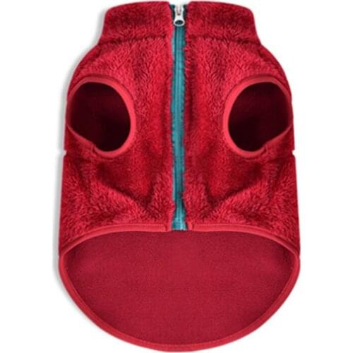 Fleece Dog Vest Coat Jacket Winter Pet Dog Clothes Outfit Poodle Schnauzer Pug French Bulldog Clothing Corgi Costume Pajamas