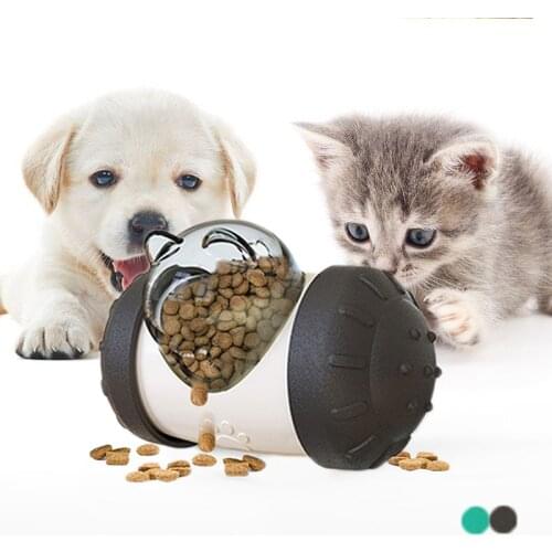 Interactive Dog Puppy Toys Tumbler Puzzle Slow Feeder Bowl Educational Toys For Dogs Treat Ball Dispenser Food Training Balls