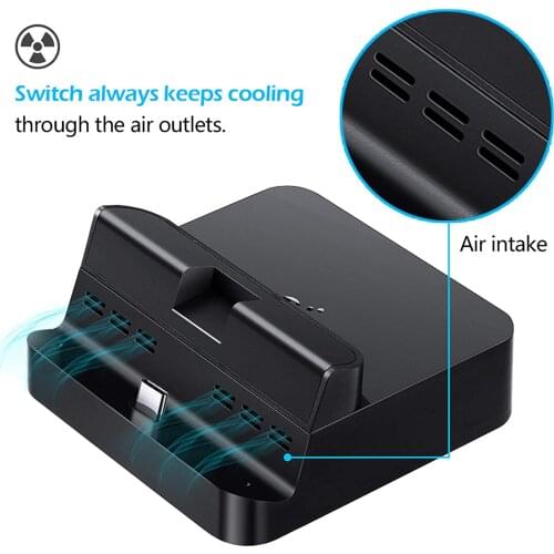 GuliKit Pocket TV Dock for Nintendo Switch, PD Protocol Avoids Brick, Hyper Trans for 1080P/2K/4K Projection, Magnet Transform D