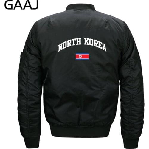 North Korea Flag Jackets Men O Neck Fashion Jacket Warm 7XL 8XL Military Style Baseball Plus Size Fleece Clothes Jackets Women