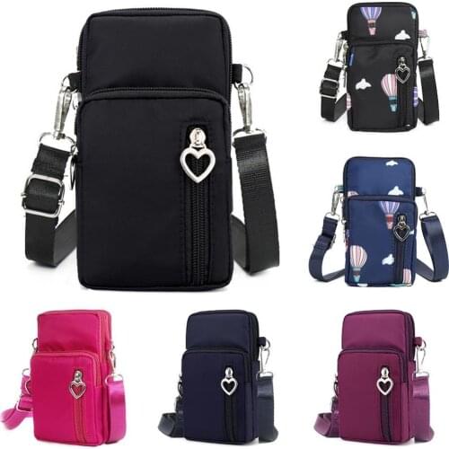 70% Hot Sell Sports Oxford Cloth Lightweight Mini Crossbody Pouch Women Phone Bag Arm Pack