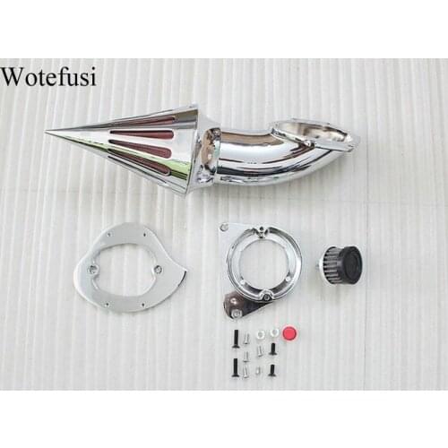 Wotefusi Chrome Spike Air Cleaner Kits Intake Filter For Kawasaki Vulcan 800 [MP07]