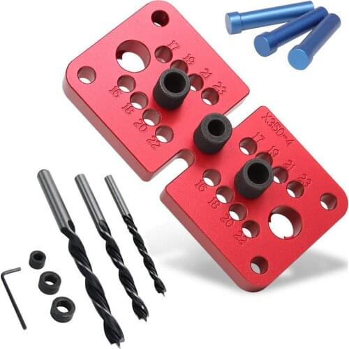 Self centering Doweling Jig Pocket Hole Jig Vertical Drill Guide Locator Woodworking Tools DIY Hole Puncher Carpentry Tools