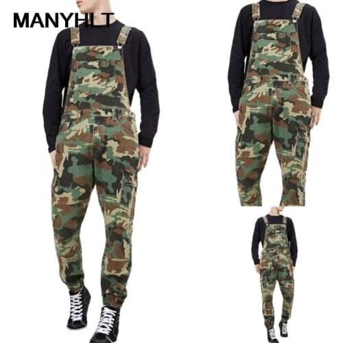 New Mens Clothing Autumn Camouflage Clothing Tactical Pants Outdoor Sweatpants Casual Loose Multi Bag Suspenders Tooling