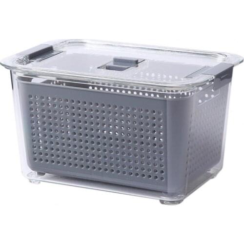 Storage Organizer 3 in 1 Design Reusable Stackable Plastic Lightweight Durable Refrigerator Food Preservation Container