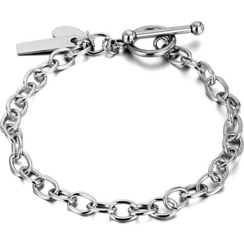 Personaliz Curb Cuban Link Chain Bracelets For Men Women Vintage Life Charm Wristbands Girl Boy Accessories Jewelry Gifts