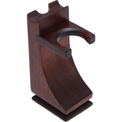 Shaving Holder Stand for Shaving Razor Brush Solid Wood Shaving Tool Organizer for Beard Hair Removal