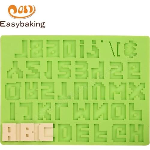 Capital Letters Arabic Numbers and Punctuation Characters Silicone Arts Mold Fondant Cake Decorating Tools Cupcake Mould