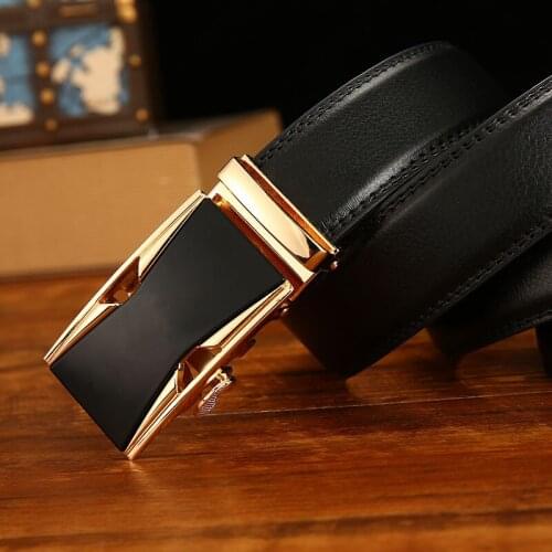 Anxianni Luxury brand belt natural cowhide high quality free shipping Automatic buckle premium hot sale