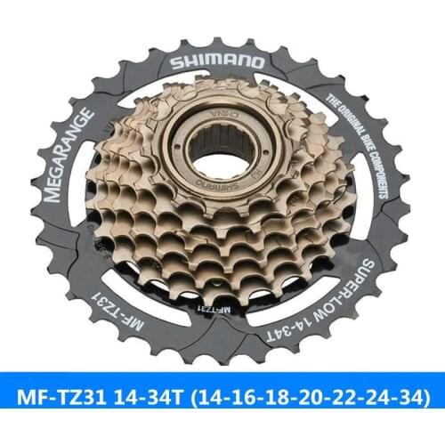 SHIMAN0 roda giratória para bicicleta, volante de bicicleta de montanha MF-TZ31 com 7 velocidades, compatível com marca SHIMAN0