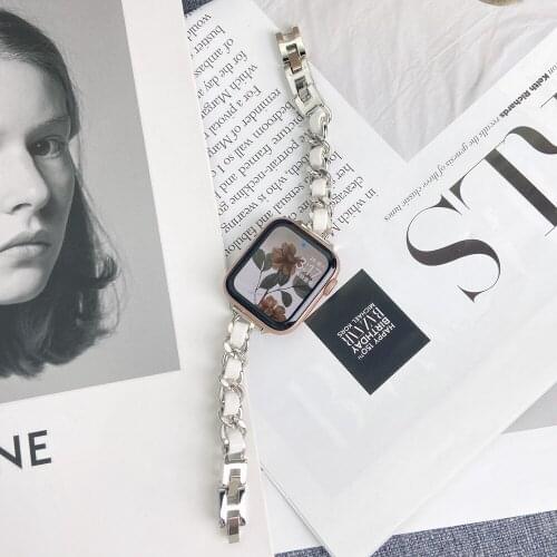 Slimmer Lady Bracelet Strap for Apple Watch band 38mm 40mm 42mm 44mm for Iwatch Wristband Series 1 2 3 4 5 6 se Accessories