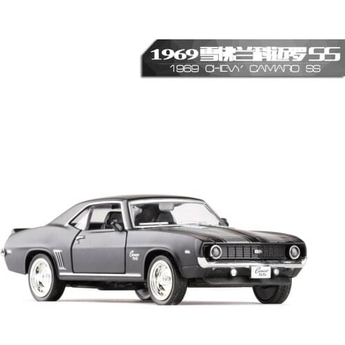 High Simulation RMZ City Metal 1/36 Chevrolet Camaro SS (1969) Alloy Diecast Car Model Toys With Pull Back Car Children Gifts