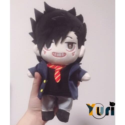 Yuri Haikyuu!! Kuroo Tetsurou Plush 20cm Doll with Clothes costume toys stuffed Soft collection cosplay cute gift creative C