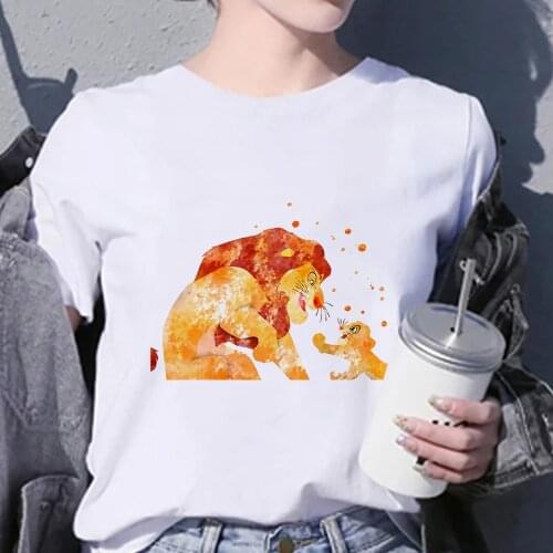 Mufasa Simba Lion King Tshirt Women Short Sleeve O-neck T Shirt Breathable Casual Harajuku Unisex Tshirt,Drop Ship