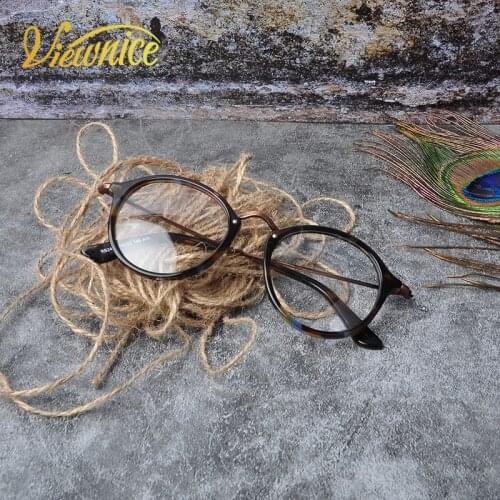 2017 Hot Retro Reading glasses Acetate Frame Round Women Vintage Fashion Men Round Anti blue light Black Tortoise Glasses Clear