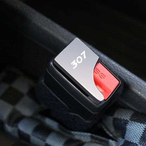1PCS Hidden Car safety seat belt buckle clip For Peugeot 307 Accessories Car Styling