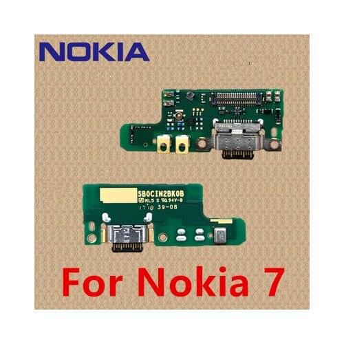 100% Original For Nokia 7 OEM Charging Port PCB Board USB Charging Dock For Nokia X7 X6 6.1 7 .1 7 PLUS For Nokia 6 7 8