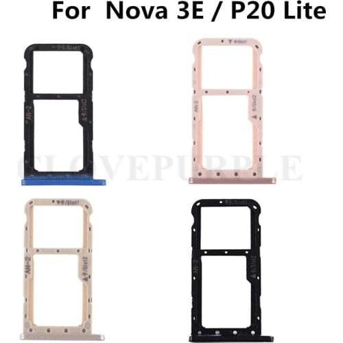 20pcs/lot Nano SIM/ Micro SIM Card Tray Holder Micro SD Card Slot Holder Adapter for Huawei Nova 3E / P20 Lite Nova3E