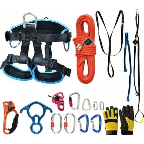 20M--30M 2800KG ascend-descend aerial work fast safety insurance working static rope sport harness, outdoor rigging hardware